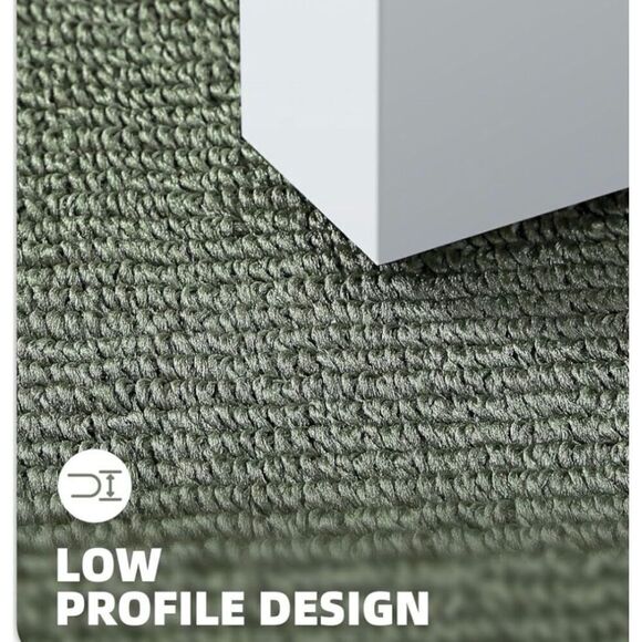 New Color & Geometry Doormat 20” x 31.5” Green Non Slip Washable Indoor Doormat - Picture 2 of 5